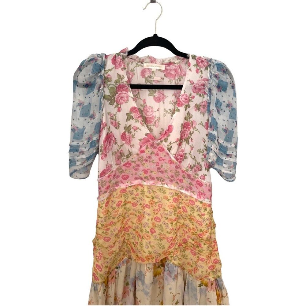 LoveShackFancy Arlo Dress floral print SIZE 6 - Picture 4 of 13